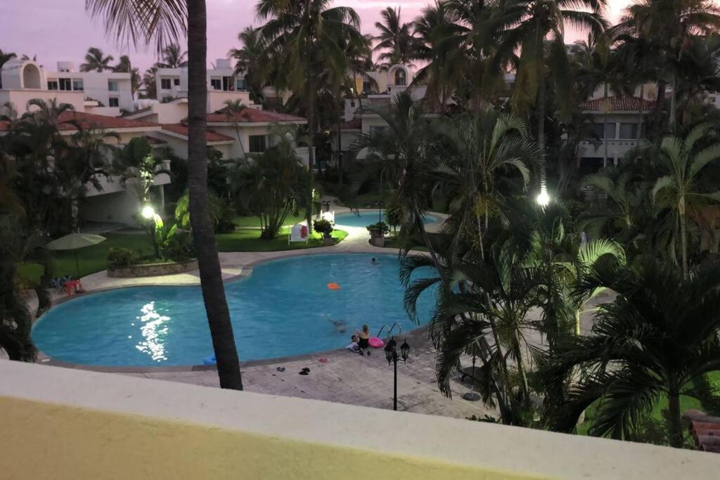 Hermoso Apartamento En Manzanillo Con Alberca Y Cancha De Tenis, Ideal Para Relajarse Y Disfrutar De Una Escapada Tranquila En El Paraiso Tropical Exterior foto