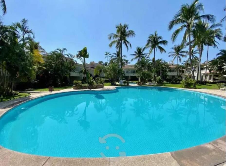 Hermoso Apartamento En Manzanillo Con Alberca Y Cancha De Tenis, Ideal Para Relajarse Y Disfrutar De Una Escapada Tranquila En El Paraiso Tropical Exterior foto