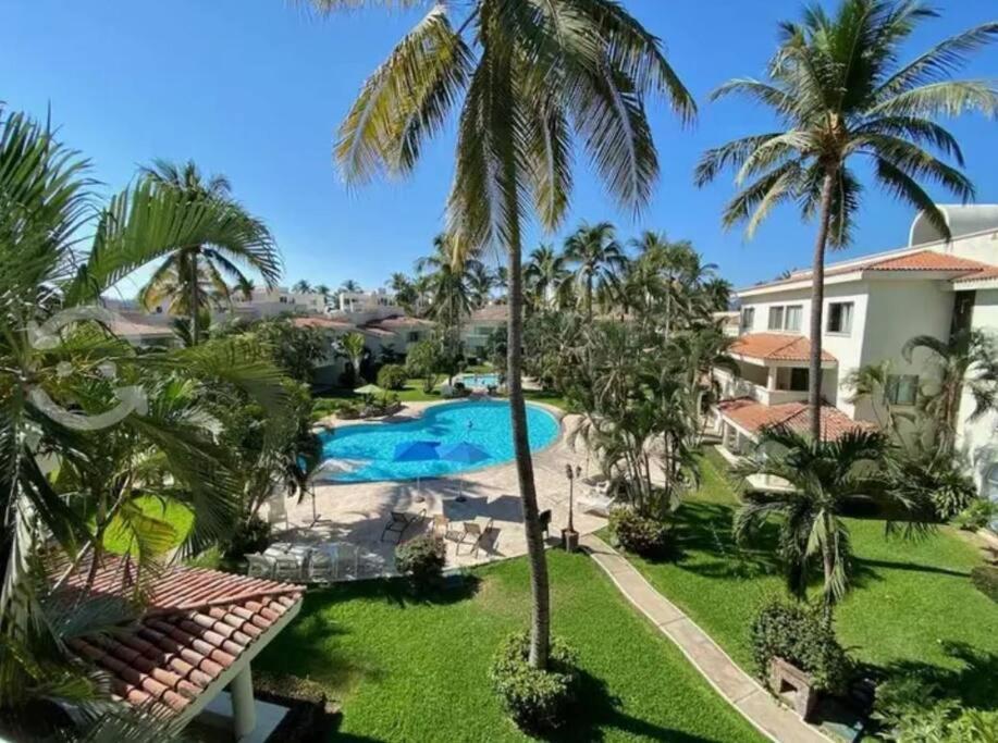 Hermoso Apartamento En Manzanillo Con Alberca Y Cancha De Tenis, Ideal Para Relajarse Y Disfrutar De Una Escapada Tranquila En El Paraiso Tropical Exterior foto