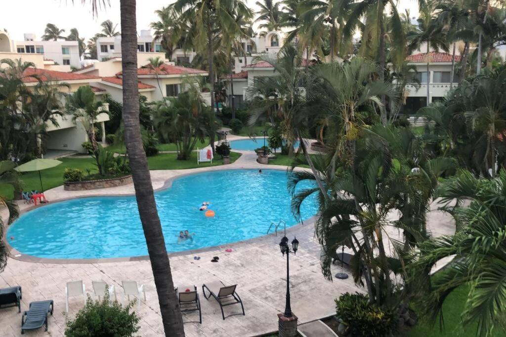 Hermoso Apartamento En Manzanillo Con Alberca Y Cancha De Tenis, Ideal Para Relajarse Y Disfrutar De Una Escapada Tranquila En El Paraiso Tropical Exterior foto