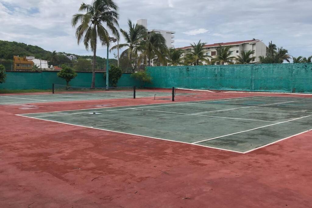 Hermoso Apartamento En Manzanillo Con Alberca Y Cancha De Tenis, Ideal Para Relajarse Y Disfrutar De Una Escapada Tranquila En El Paraiso Tropical Exterior foto